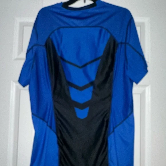 NWOT Nike Pro Combat Dri-Fit Blue Athletic Shirt size XL - Picture 2 of 4